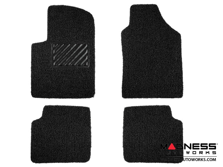 FIAT 500 All Weather Floor Mats All Weather Rubber Coiled PVC